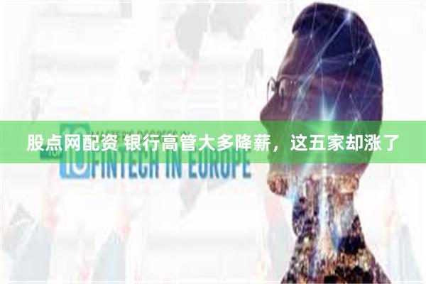 股点网配资 银行高管大多降薪，这五家却涨了