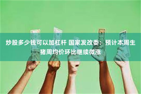 炒股多少钱可以加杠杆 国家发改委：预计本周生猪周均价环比继续微涨