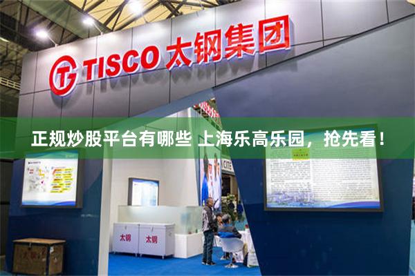 正规炒股平台有哪些 上海乐高乐园，抢先看！