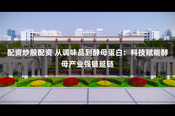 配资炒股配资 从调味品到酵母蛋白：科技赋能酵母产业强链延链
