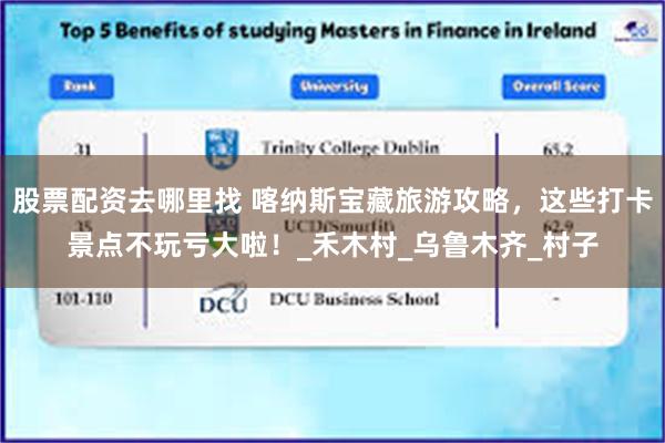 股票配资去哪里找 喀纳斯宝藏旅游攻略，这些打卡景点不玩亏大啦！_禾木村_乌鲁木齐_村子