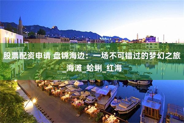 股票配资申请 盘锦海边：一场不可错过的梦幻之旅_海滩_蛤蜊_红海